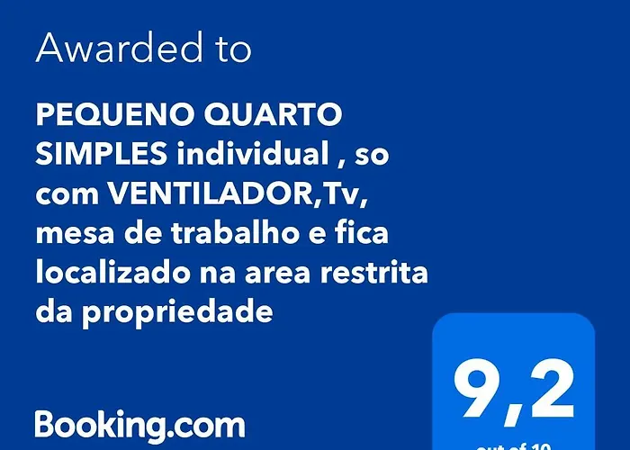 Pequeno Quarto Individual , Ventilador,Tv, Mesa De Trabalho, Bairro Do Espinheiro
